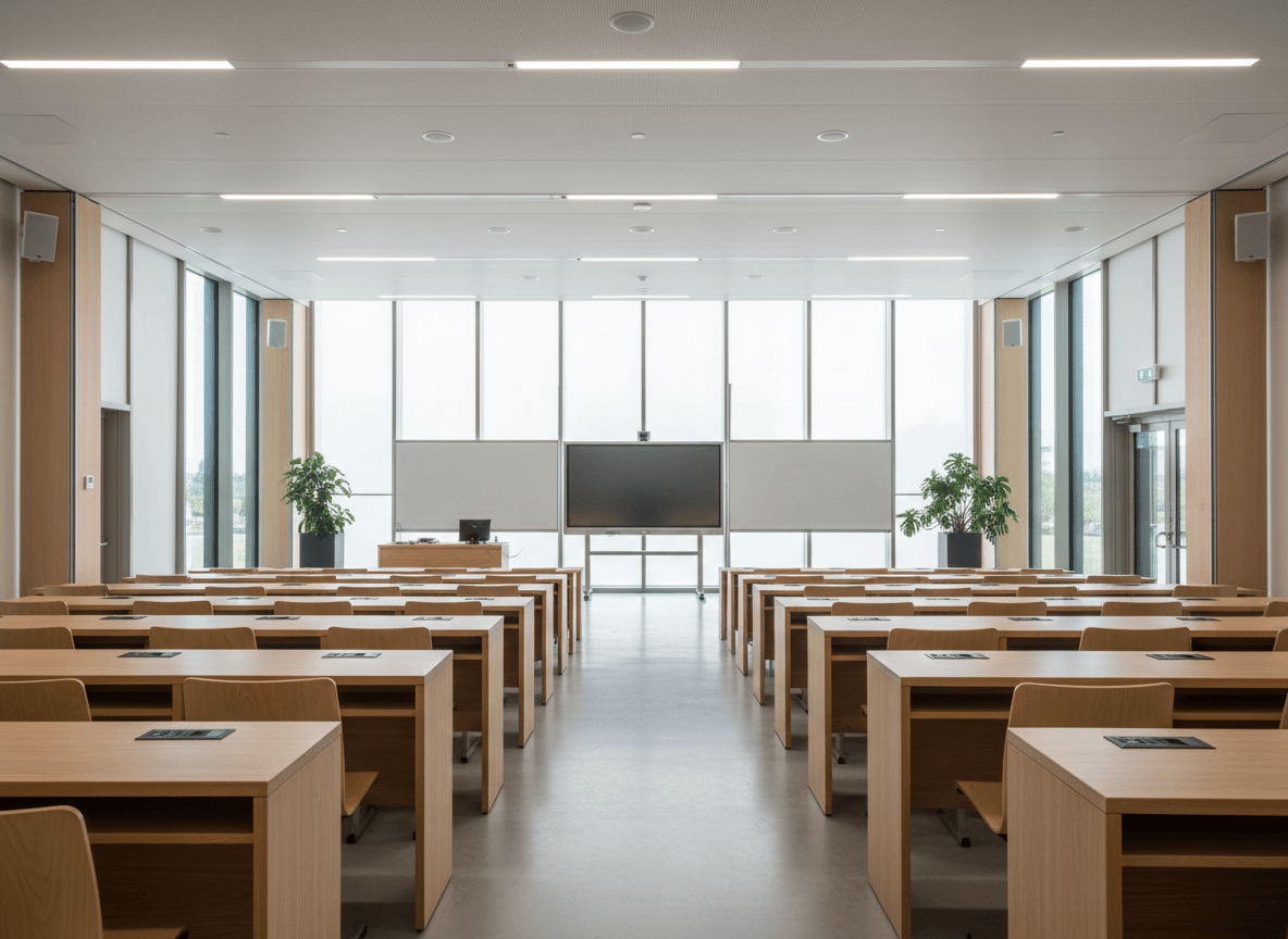 Firefly Gemini Flash Univerty room empty looking modern with high light